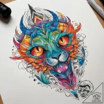 Tattoo sketch opal, tattoo sketch design, lin… – tattoo sketch (№1757803093_0, 13.09.2025 22:38) — tattoovalue.net