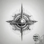 Tattoo sketch cosmic plane, tattoo flash shee… – tattoo sketch (№1757803892_0, 13.09.2025 22:51) — tattoovalue.net