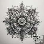 Tattoo sketch cosmic deep, tattoo line art, m… – tattoo sketch (№1757804289_0, 13.09.2025 22:58) — tattoovalue.net