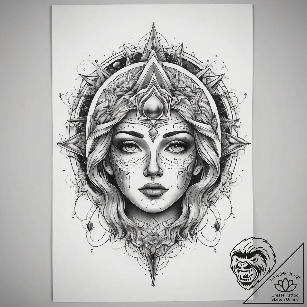 Tattoo sketch cosmic forgiveness, tattoo line... - tattoo sketch (№1757806462_0, 13.09.2025 23:34) — tattoovalue.net