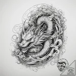Tattoo sketch cosmic creation, concept art fo… – tattoo sketch (№1757806658_0, 13.09.2025 23:37) — tattoovalue.net