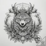 Tattoo sketch enchanted forest, tattoo sketch… – tattoo sketch (№1757809020_0, 14.09.2025 00:17) — tattoovalue.net