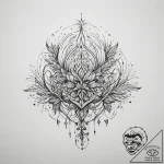 Tattoo sketch divine root, artistic tattoo sk… – tattoo sketch (№1757809214_0, 14.09.2025 00:20) — tattoovalue.net