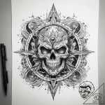 Tattoo sketch cosmic legend, tattoo sketch de… – tattoo sketch (№1757809612_0, 14.09.2025 00:26) — tattoovalue.net
