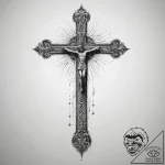 Tattoo sketch holy portrayal, concept art for… – tattoo sketch (№1757810601_0, 14.09.2025 00:43) — tattoovalue.net
