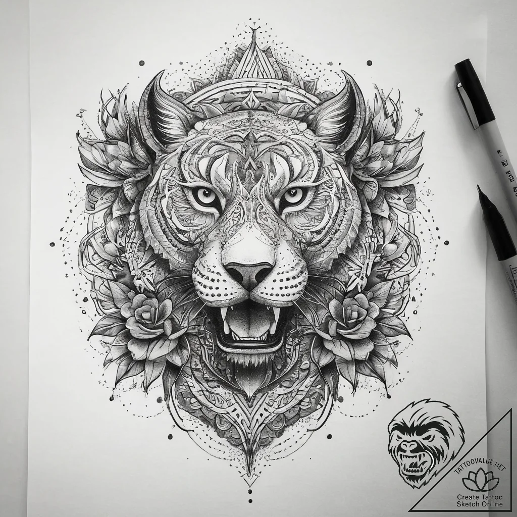 Tattoo sketch duplicate, artistic tattoo sket... - tattoo sketch (№1757811779_0, 14.09.2025 01:02) — tattoovalue.net
