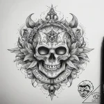 Tattoo sketch genasi element, ink illustratio… – tattoo sketch (№1757812583_0, 14.09.2025 01:16) — tattoovalue.net