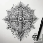 Tattoo sketch cosmic spirit, concept art for… – tattoo sketch (№1757813568_0, 14.09.2025 01:32) — tattoovalue.net