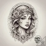 Tattoo sketch cosmic creation, tattoo drawing… – tattoo sketch (№1757814158_0, 14.09.2025 01:42) — tattoovalue.net