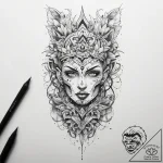 Tattoo sketch leg, artistic tattoo sketch, on… – tattoo sketch (№1757815718_0, 14.09.2025 02:08) — tattoovalue.net