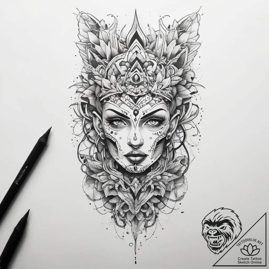 Tattoo sketch leg, artistic tattoo sketch, on... - tattoo sketch (№1757815718_0, 14.09.2025 02:08) — tattoovalue.net