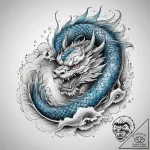 Tattoo sketch blue, tattoo sketch design, on… – tattoo sketch (№1757816897_0, 14.09.2025 02:28) — tattoovalue.net