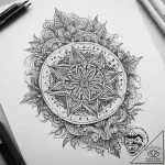 Tattoo sketch a symbolic concept, ink illustr… – tattoo sketch (№1757817875_0, 14.09.2025 02:44) — tattoovalue.net