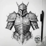 Tattoo sketch armor – tattoo sketch (№1757818069_0, 14.09.2025 02:47) — tattoovalue.net
