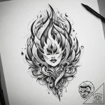 Tattoo sketch flame, artistic tattoo sketch,… – tattoo sketch (№1757818653_0, 14.09.2025 02:57) — tattoovalue.net