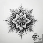 Tattoo sketch star anise with a quote, tattoo… – tattoo sketch (№1757819819_0, 14.09.2025 03:16) — tattoovalue.net