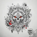 Tattoo sketch cosmic world, tattoo flash shee… – tattoo sketch (№1757820012_0, 14.09.2025 03:20) — tattoovalue.net