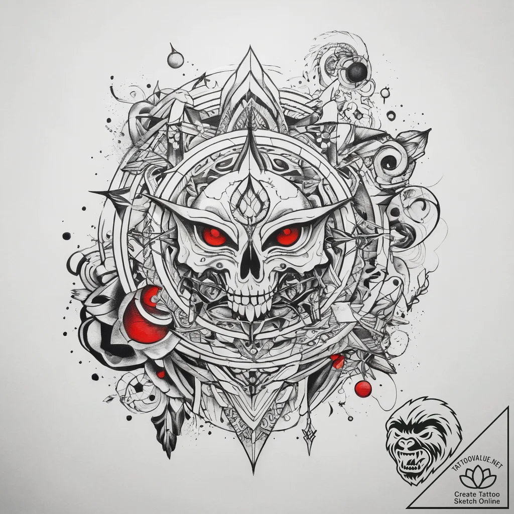 Tattoo sketch cosmic world, tattoo flash shee... - tattoo sketch (№1757820012_0, 14.09.2025 03:20) — tattoovalue.net