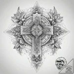 Tattoo sketch slavic embroidery pattern with… – tattoo sketch (№1757820207_0, 14.09.2025 03:23) — tattoovalue.net