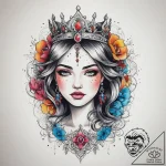 Tattoo sketch princess tattoo, tattoo flash s… – tattoo sketch (№1757820793_0, 14.09.2025 03:33) — tattoovalue.net
