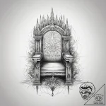 Tattoo sketch throne, concept art for tattoo,… – tattoo sketch (№1757822149_0, 14.09.2025 03:55) — tattoovalue.net