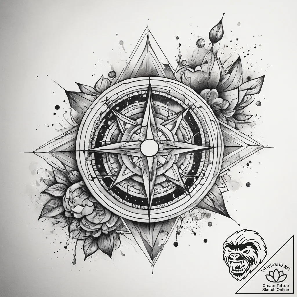 Tattoo sketch cosmic source, tattoo line art,... - tattoo sketch (№1757824668_0, 14.09.2025 04:37) — tattoovalue.net