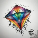 Tattoo sketch kite, concept art for tattoo, r… – tattoo sketch (№1757824861_0, 14.09.2025 04:41) — tattoovalue.net
