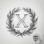Tattoo sketch eihwaz rune with a twisted yew… – tattoo sketch (№1757825249_0, 14.09.2025 04:47) — tattoovalue.net