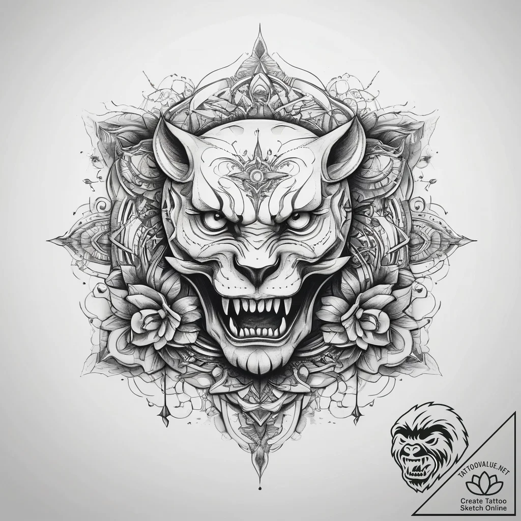 Tattoo sketch a symbolic concept - tattoo sketch (№1757826602_0, 14.09.2025 05:10) — tattoovalue.net
