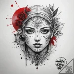 Tattoo sketch steel, tattoo line art, on a cl… – tattoo sketch (№1757828345_0, 14.09.2025 05:39) — tattoovalue.net