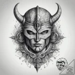 Tattoo sketch доспехи, ink illustration for t… – tattoo sketch (№1757828926_0, 14.09.2025 05:48) — tattoovalue.net