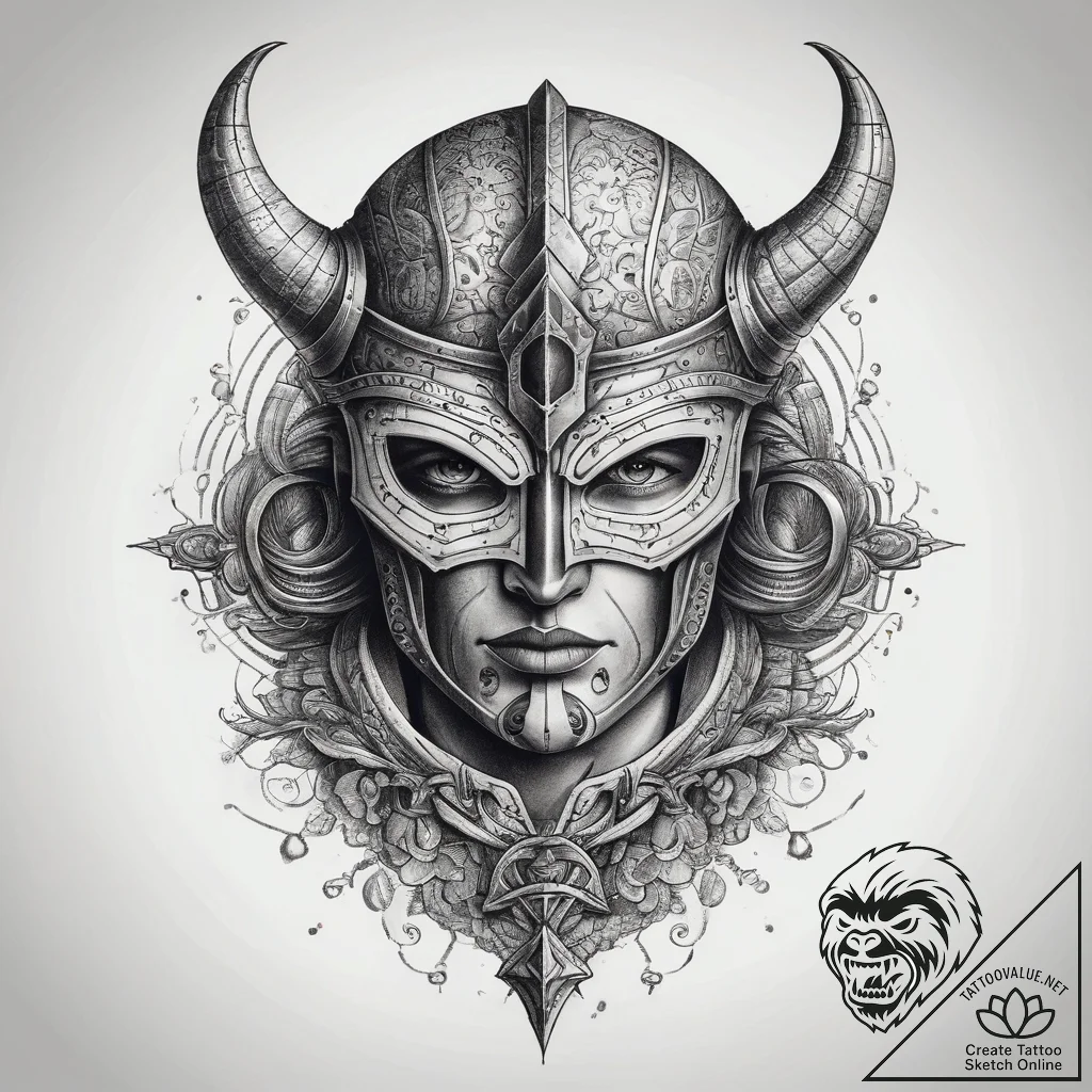 Tattoo sketch доспехи, ink illustration for t... - tattoo sketch (№1757828926_0, 14.09.2025 05:48) — tattoovalue.net