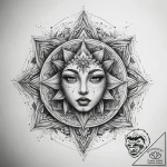 Tattoo sketch mystical portrayal, concept art… – tattoo sketch (№1757831838_0, 14.09.2025 06:37) — tattoovalue.net