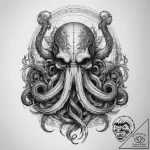 Tattoo sketch kraken, concept art for tattoo,… – tattoo sketch (№1757833969_0, 14.09.2025 07:12) — tattoovalue.net