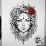 Tattoo sketch bronze, artistic tattoo sketch,… – tattoo sketch (№1757835325_0, 14.09.2025 07:35) — tattoovalue.net