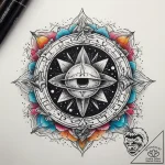 Tattoo sketch cosmic cosmos, tattoo flash she… – tattoo sketch (№1757835712_0, 14.09.2025 07:41) — tattoovalue.net