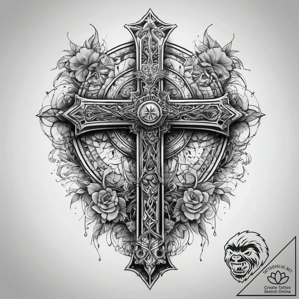 Tattoo sketch village, tattoo line art, on a... - tattoo sketch (№1757837262_0, 14.09.2025 08:07) — tattoovalue.net