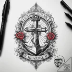 Tattoo sketch wedges with a quote, tattoo lin… – tattoo sketch (№1757838823_0, 14.09.2025 08:33) — tattoovalue.net