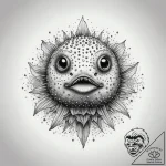 Tattoo sketch pufferfish, tattoo sketch desig… – tattoo sketch (№1757839021_0, 14.09.2025 08:37) — tattoovalue.net