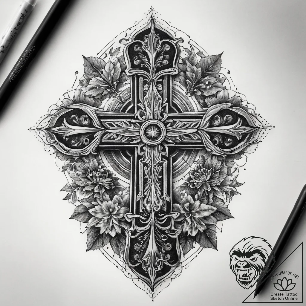 Tattoo sketch coral, tattoo sketch design, bl... - tattoo sketch (№1757839216_0, 14.09.2025 08:40) — tattoovalue.net