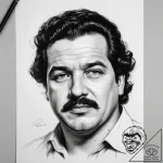 Tattoo sketch pablo escobar with a mustache,… – tattoo sketch (№1757840599_0, 14.09.2025 09:03) — tattoovalue.net