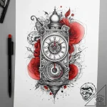 Tattoo sketch kitchen timer, tattoo sketch de… – tattoo sketch (№1757841395_0, 14.09.2025 09:16) — tattoovalue.net
