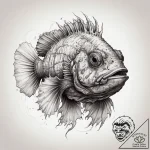 Tattoo sketch scorpionfish, tattoo line art,… – tattoo sketch (№1757843735_0, 14.09.2025 09:55) — tattoovalue.net