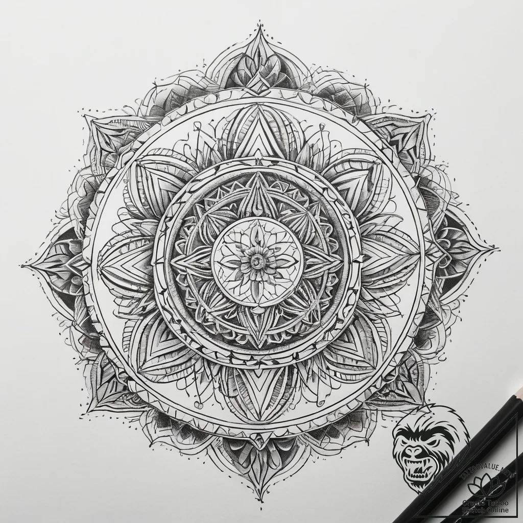 Tattoo sketch divine scene, artistic tattoo s... - tattoo sketch (№1757848012_0, 14.09.2025 11:06) — tattoovalue.net