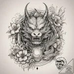 Tattoo sketch needle and thread with a quote,… – tattoo sketch (№1757848215_0, 14.09.2025 11:10) — tattoovalue.net