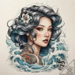 Tattoo sketch japanese waves, artistic tattoo… – tattoo sketch (№1757851178_0, 14.09.2025 11:59) — tattoovalue.net