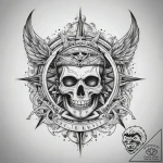 Tattoo sketch sky, tattoo drawing outline, ol… – tattoo sketch (№1757851964_0, 14.09.2025 12:12) — tattoovalue.net