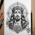 Tattoo sketch holy scene, tattoo sketch desig… – tattoo sketch (№1757853937_0, 14.09.2025 12:45) — tattoovalue.net
