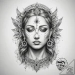 Tattoo sketch spiritual representation – tattoo sketch (№1757854719_0, 14.09.2025 12:58) — tattoovalue.net