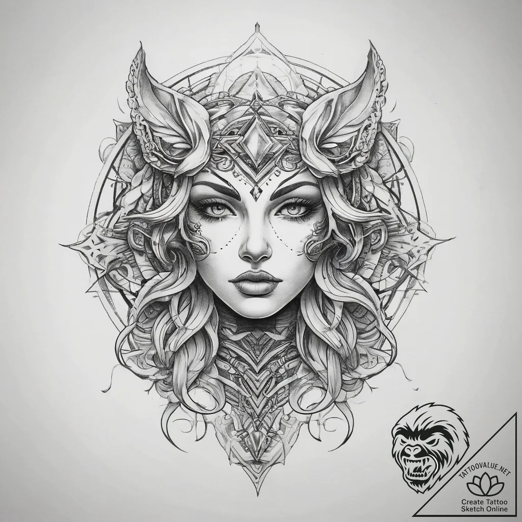Tattoo sketch soul, concept art for tattoo, l... - tattoo sketch (№1757855497_0, 14.09.2025 13:11) — tattoovalue.net